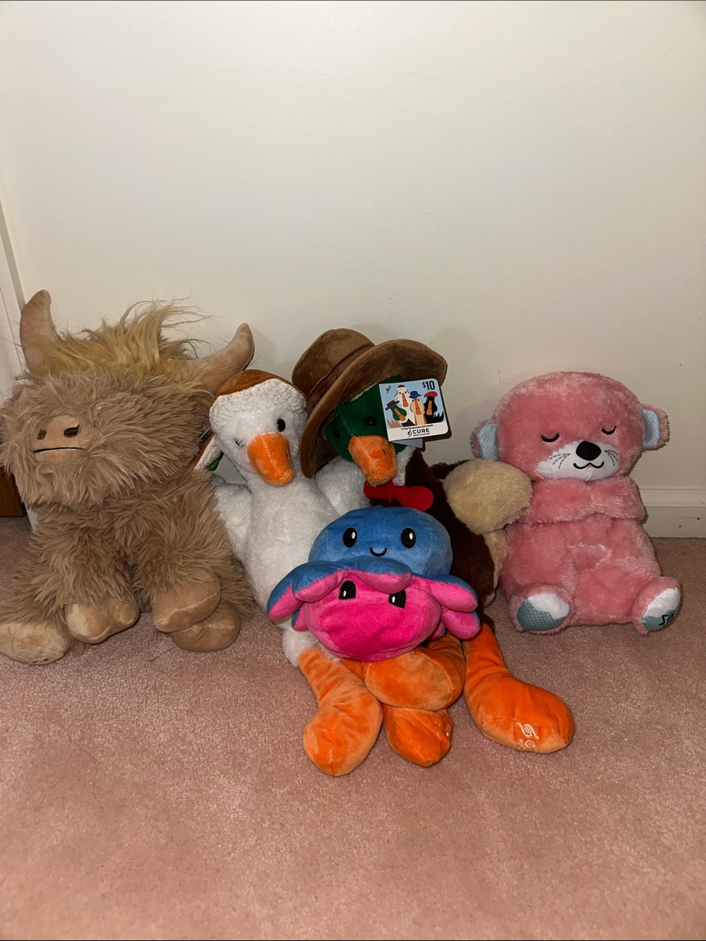 Children’s Plushie Soft Stuffed Animal Lot 5 Plushies Boy Girl Baby Child